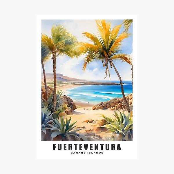 Item preview, FUERTEVENTURA : Canary Islands / Spain :  "Island Serenity: Tranquility in Fuerteventura's Idyllic Setting" designed and sold by sirtonine.