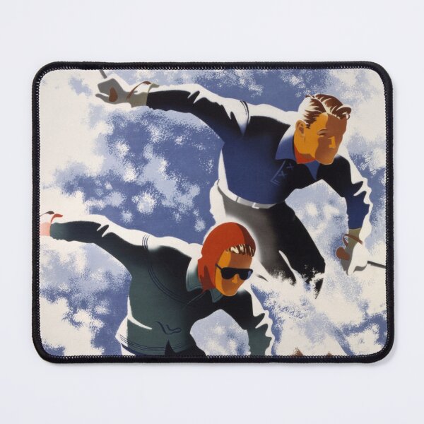 Item preview, Vintage ski poster designed and sold by MissQuiss.