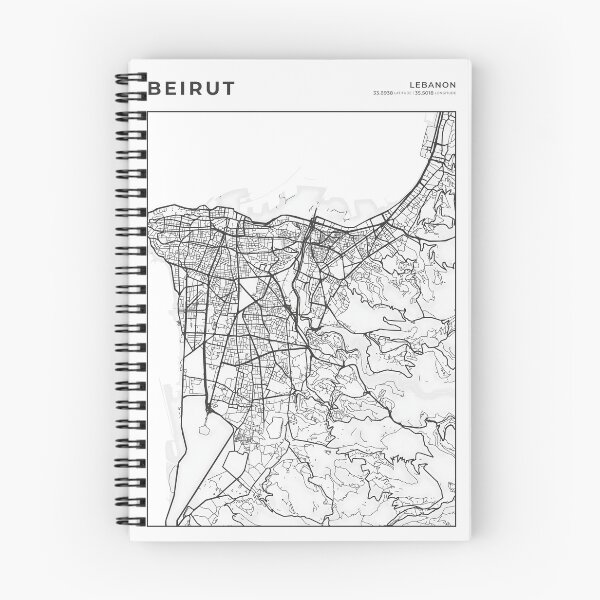 Item preview, Beirut Lebanon Street Layout Map designed and sold by wally-prints.