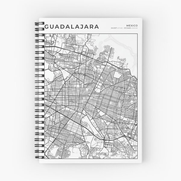 Item preview, Guadalajara Mexico Street Layout Map designed and sold by wally-prints.