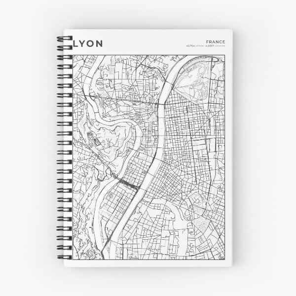 Item preview, Lyon France Street Layout Map designed and sold by wally-prints.