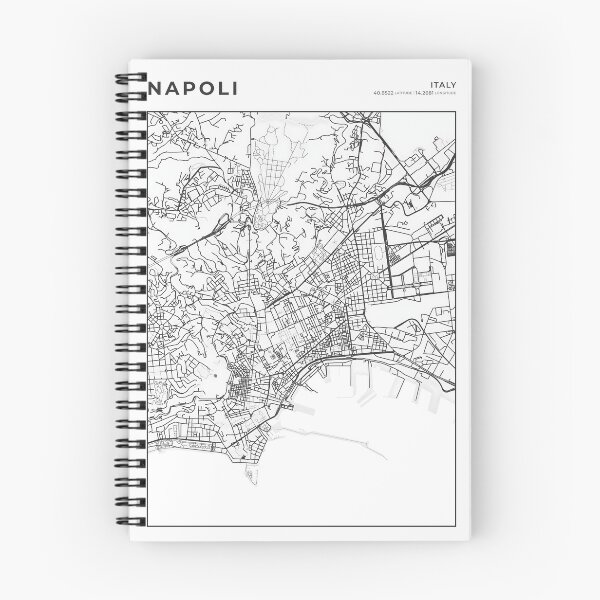 Item preview, Napoli Italy Street Layout Map designed and sold by wally-prints.