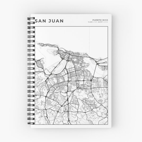 Item preview, San Juan Puerto Rico Street Layout Map designed and sold by wally-prints.