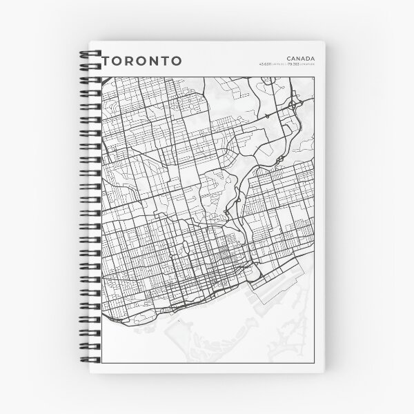 Item preview, Toronto Canada Street Layout Map designed and sold by wally-prints.