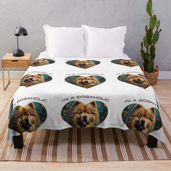 Item preview, Chow chow dog with flower, dog lover doglover dogaholic designed and sold by Coolparrotgirl.