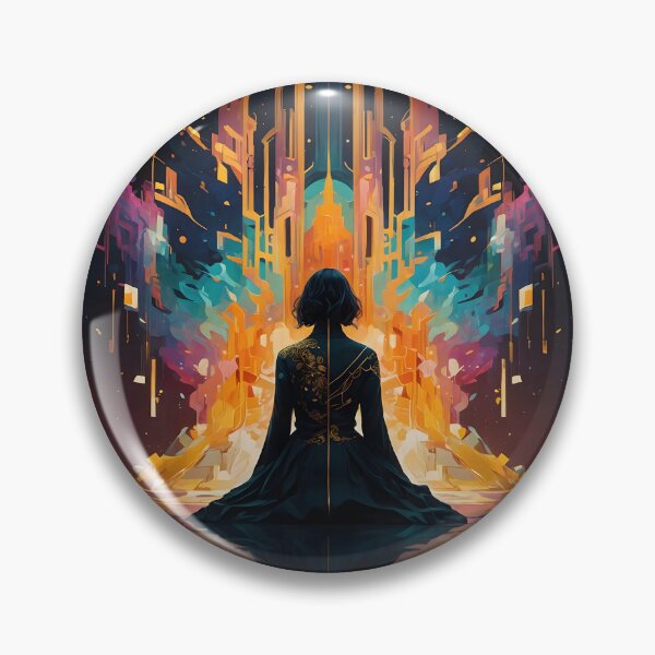 Item preview, Creative artnaturals interacting colors of a girl sitting on the floor designed and sold by Al-Light.