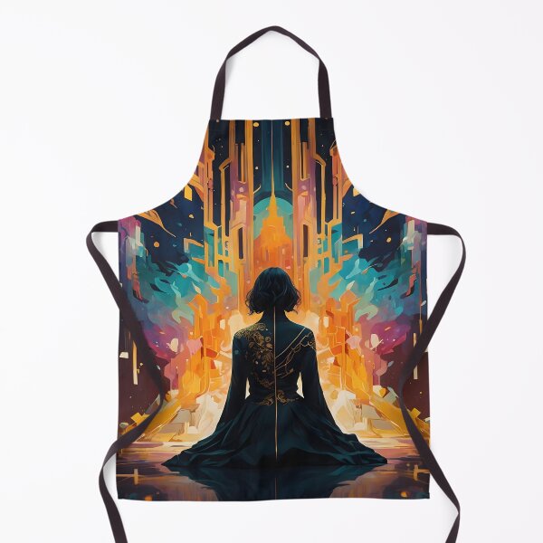 Item preview, Creative artnaturals interacting colors of a girl sitting on the floor designed and sold by Al-Light.