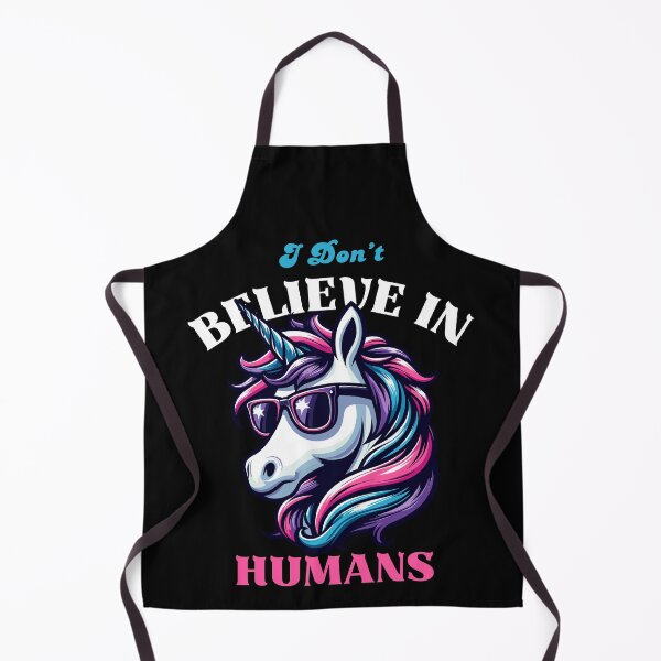 Item preview, I Don't Believe In Humans - Sarcastic Unicorn designed and sold by Kawaii-n-Spice.