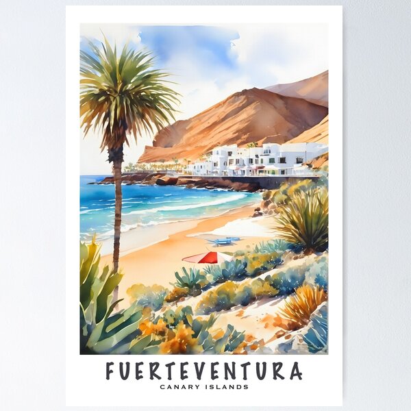 Item preview, FUERTEVENTURA : Canary Islands / Spain :  "Beach Bliss: Relaxation and Adventure in Fuerteventura" designed and sold by sirtonine.