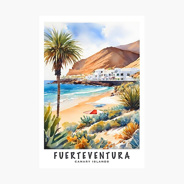 Item preview, FUERTEVENTURA : Canary Islands / Spain :  "Beach Bliss: Relaxation and Adventure in Fuerteventura" designed and sold by sirtonine.