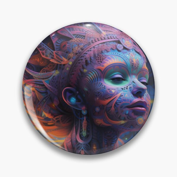 Item preview, DMT Art .... Luminescent Divine Feminine designed and sold by TheGlassPortal.