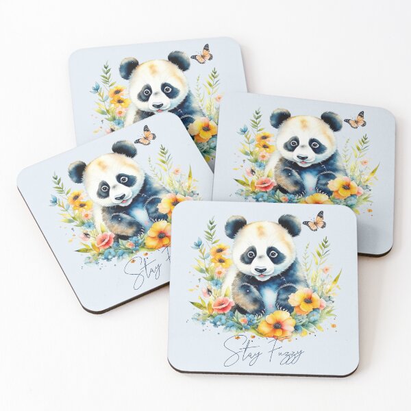 Item preview, Watercolor Panda, stay fuzzy designed and sold by HolidayBug.