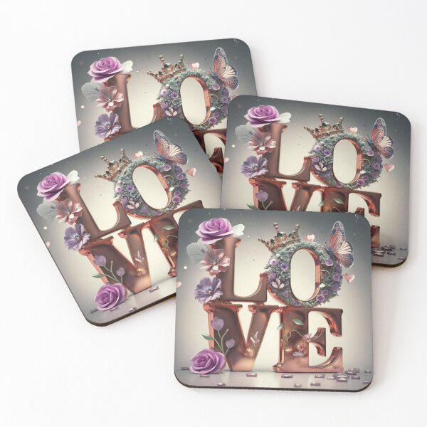 Item preview, Elegant Love: A Captivating Fusion of Typography and Ornamentation designed and sold by Rmoneystore123.