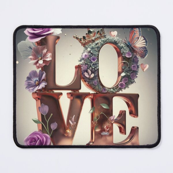 Item preview, Elegant Love: A Captivating Fusion of Typography and Ornamentation designed and sold by Rmoneystore123.