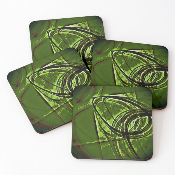 Item preview, "Green Rings (The Moving Spiral) designed and sold by Spaceart9.