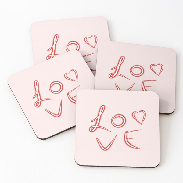 Item preview,  Neon Light glowing love text typography calligraphy red heart Lover Power designed and sold by wenjunior.