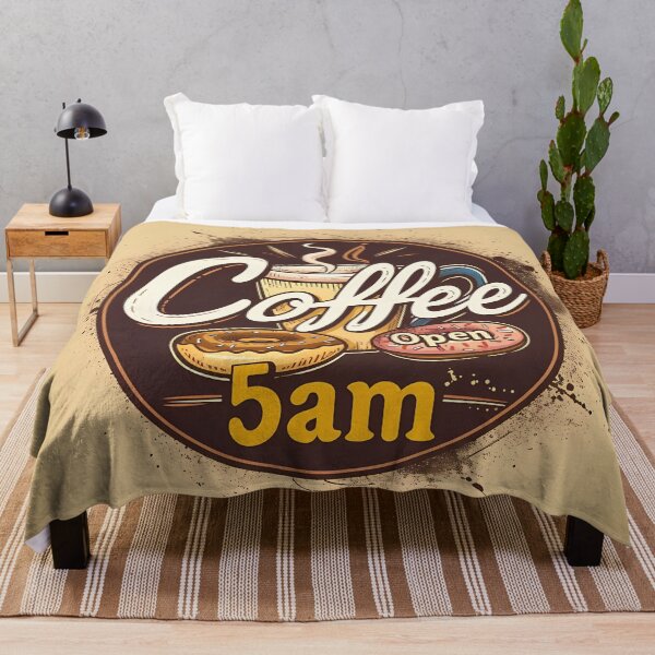 Item preview, Vintage Coffee and Donuts Shop Sign - Retro Early Bird Cafe Open at 5am designed and sold by David Balzen.