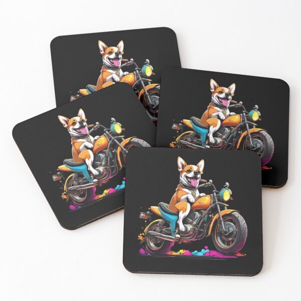 Item preview, Cute Motorcycle Dog designed and sold by Canan Topantas.