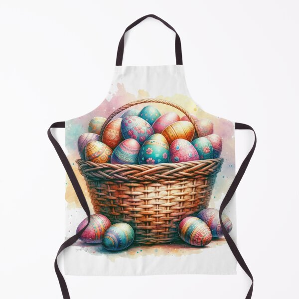 Item preview, Easter Elegance Basket of Painted Eggs designed and sold by GracePaigePlaza.