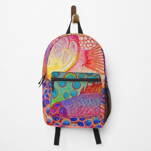 Item preview, Abstract Aqua Dreams Red Snapper Fish designed and sold by Rocky Mountain Artistry.