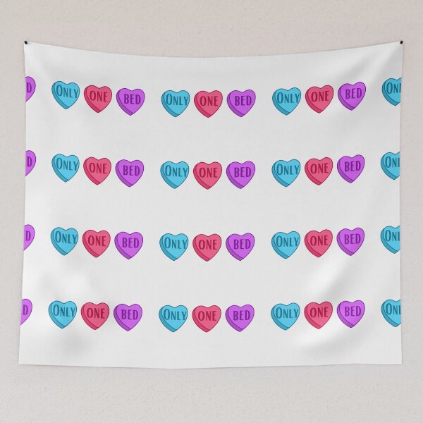 Item preview, Candy Hearts One Bed designed and sold by SamiSweetShop.