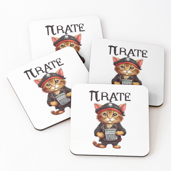 Item preview, Pi day Pirate Cat designed and sold by HandicraftArt.