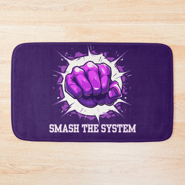 Item preview, smash the system, purple fist breaking the screen designed and sold by YuliaHulia.