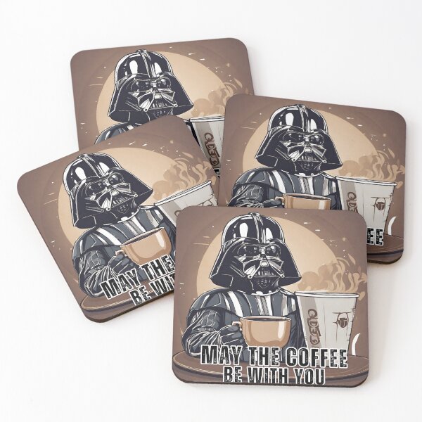 Item preview, May the Coffee Be With You, Sticker, Star Wars, Darth Vader, Coffee designed and sold by PedalPowerGFX.