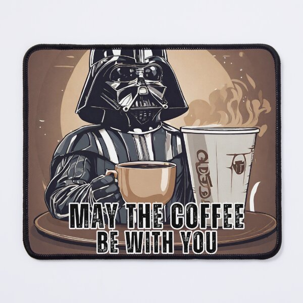 Item preview, May the Coffee Be With You, Sticker, Star Wars, Darth Vader, Coffee designed and sold by PedalPowerGFX.