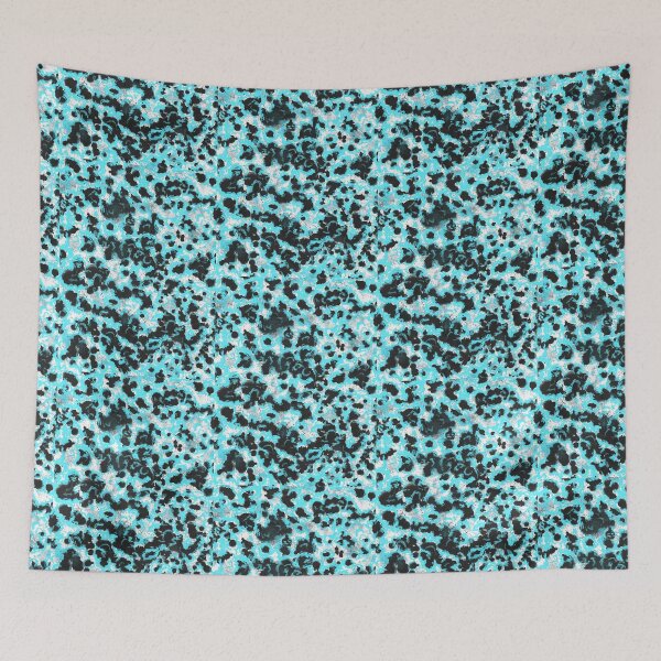 Item preview, Black and blue abstract pattern designed and sold by MariDaniArt.
