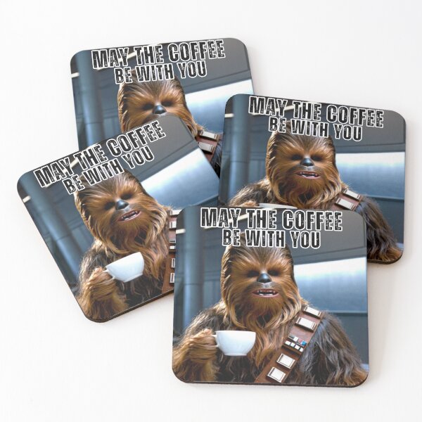 Item preview, May the coffee be with you, Sticker, Star Wars, light sabee, coffee  designed and sold by PedalPowerGFX.