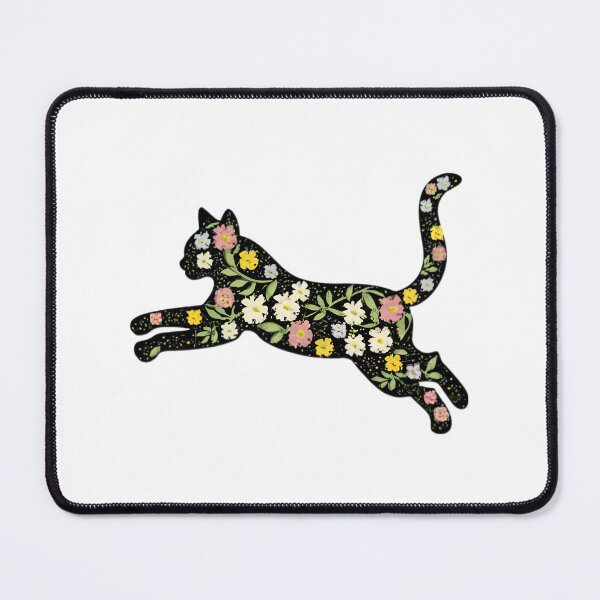 Item preview, Beautiful Flower Cat Leaping designed and sold by PlanetMarker.