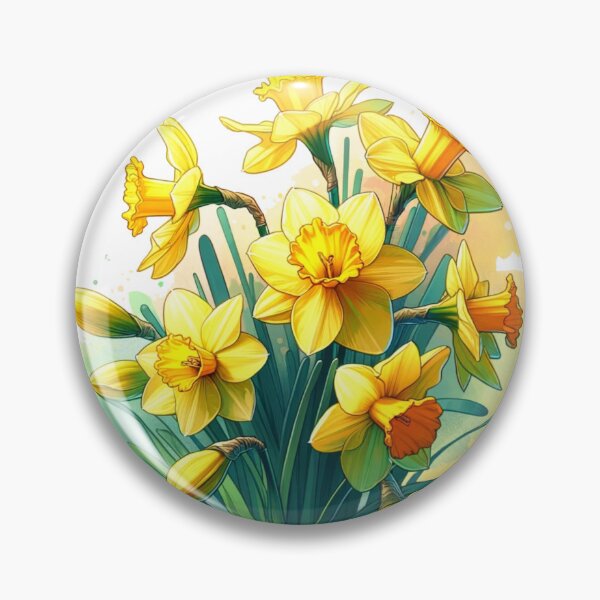 Item preview, Daffodil Delight Spring Bloom Illustration designed and sold by GracePaigePlaza.