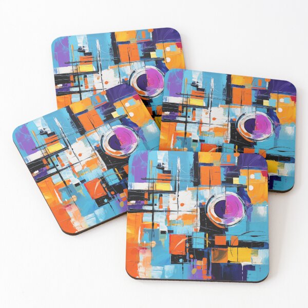 Item preview, The Fiesta Collection - Vibrant Modern Art Bold Abstract Eccentric geometric Design  designed and sold by NortonArt.