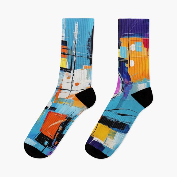 Aperçu de l'œuvre La collection Fiesta - Art moderne vibrant, design géométrique excentrique abstrait audacieux créée et vendue par NortonArt.