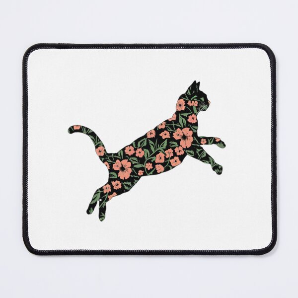 Item preview, Beautiful Flower Cat Leaping designed and sold by PlanetMarker.