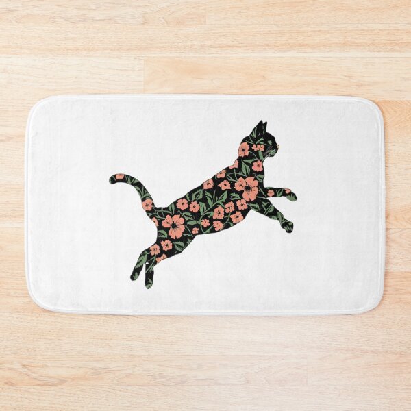Item preview, Beautiful Flower Cat Leaping designed and sold by PlanetMarker.