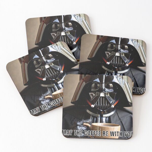 Item preview, May the Coffee Be With You, Sticker, Star Wars, Darth Vader, Coffee designed and sold by PedalPowerGFX.