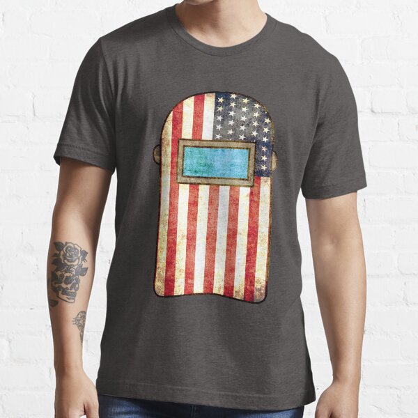 "American Welder USA Flag Hood" Tshirt for Sale by melsens Redbubble