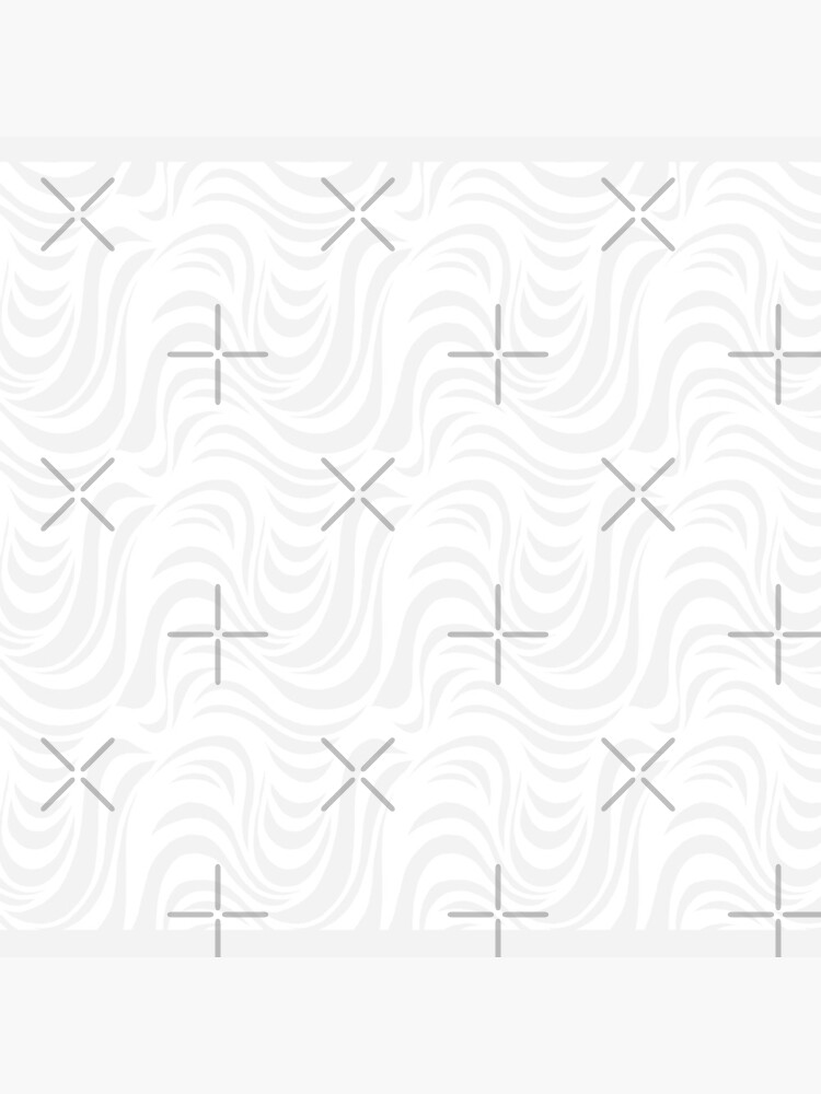 White & Gray Drippy Swirly Pattern by nykiway