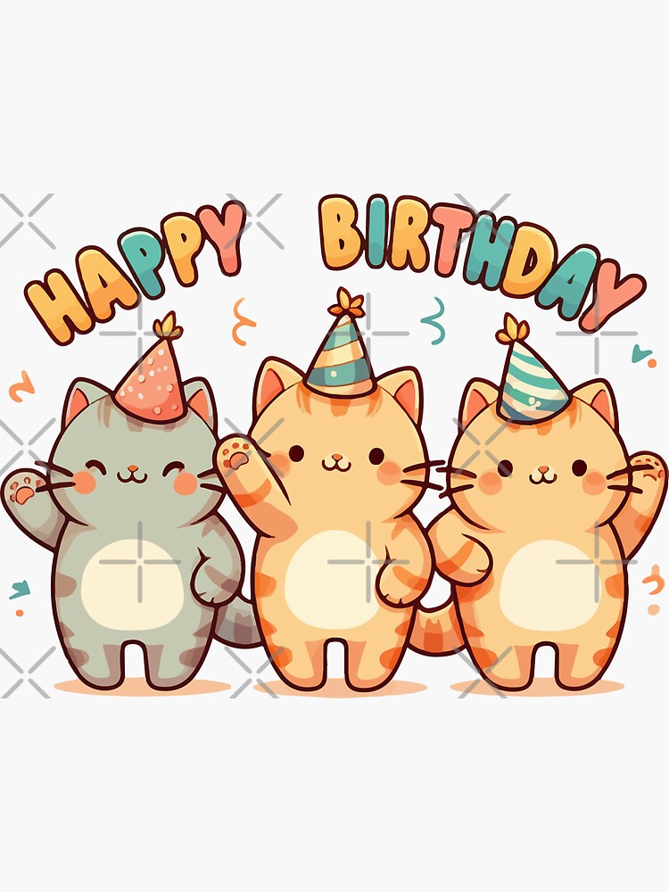 Katze Happy Birthday Banner – 2,4 M, Gold Glitter, Mit Seil Zum Aufhängen