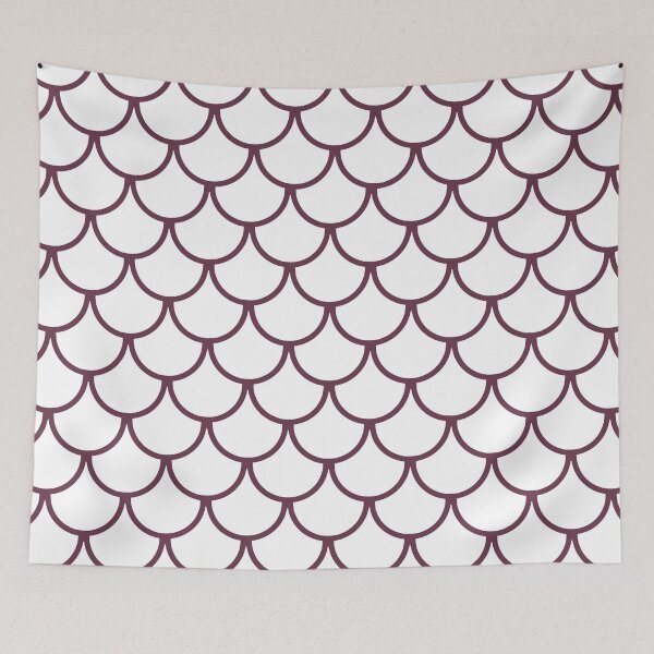 Item preview, Fish Scales Pattern: Burgundy designed and sold by Jared Davies.