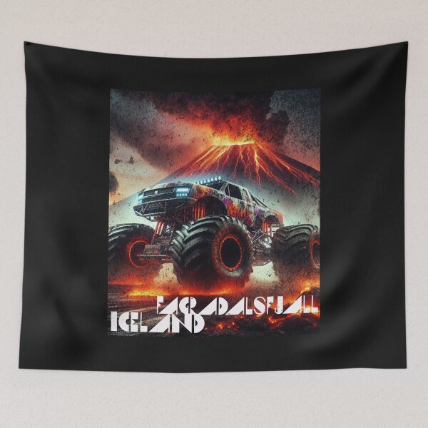 Item preview, Monster Truck: Fagradalsfjall Iceland  designed and sold by MerchByCraig.