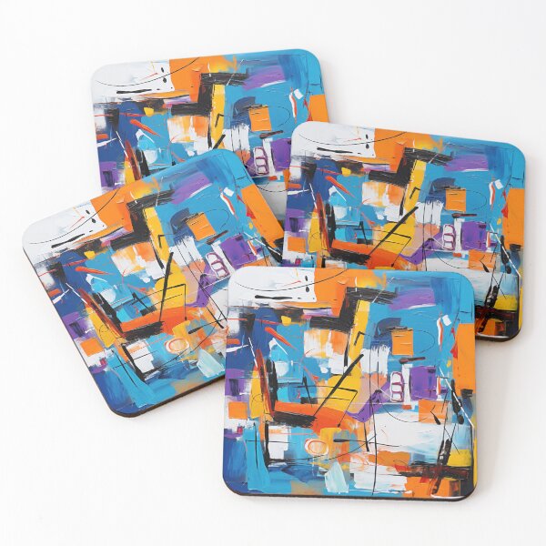 Item preview, The Fiesta Collection - Vibrant Modern Art Bold Abstract Eccentric geometric Design  designed and sold by NortonArt.