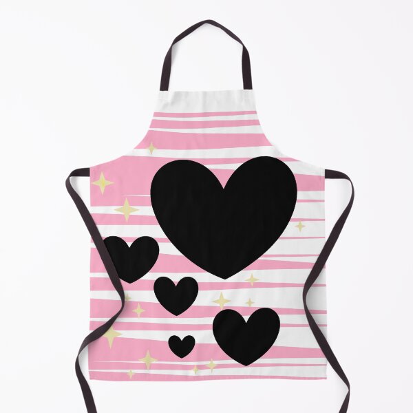 Item preview, Print of black hearts and pink background designed and sold by PrettySol.