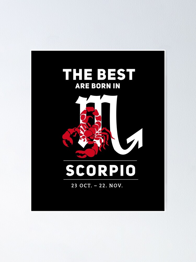 scorpio scorpion horoscopes star sign birthday october november