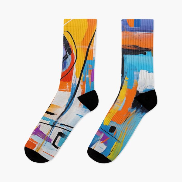 Aperçu de l'œuvre La collection Fiesta - Art moderne vibrant, design géométrique excentrique abstrait audacieux créée et vendue par NortonArt.