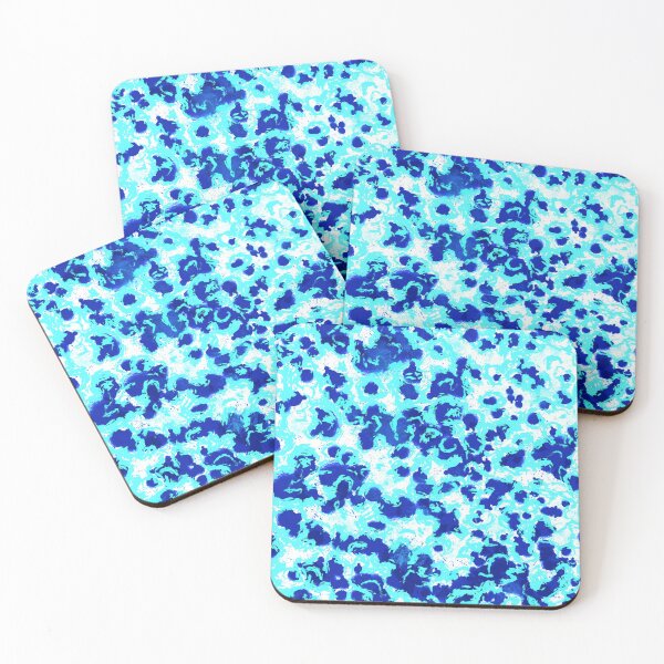 Item preview, Black and blue abstract pattern designed and sold by MariDaniArt.