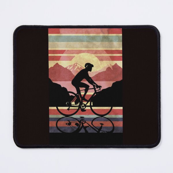 Aperçu de l'œuvre coucher de soleil, cyclisme créée et vendue par LevelUpDreaming.
