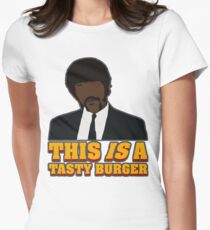 Jules, tasty burger Women's Fitted T-Shirt